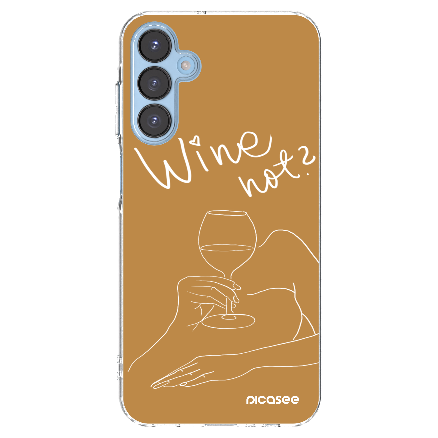 Picasee silikonski prozorni ovitek za Samsung Galaxy A15 A156B 5G - Wine not