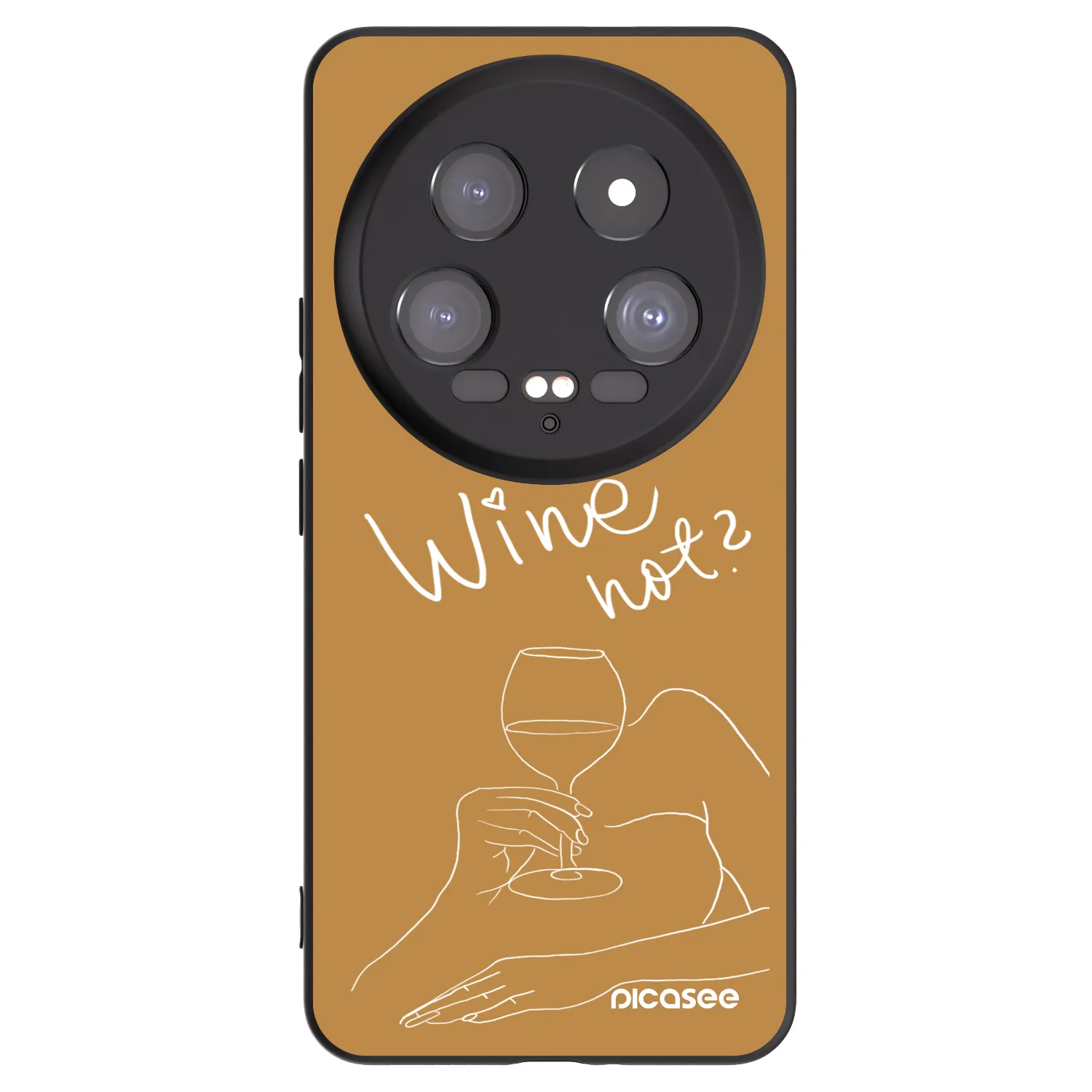 Picasee silikonski črni ovitek za Xiaomi 14 Ultra - Wine not