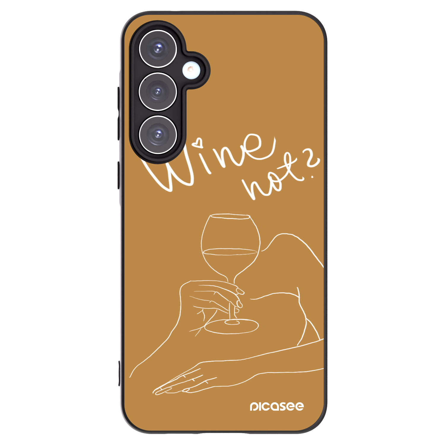 Picasee silikonski črni ovitek za Samsung Galaxy A55 5G A556B - Wine not