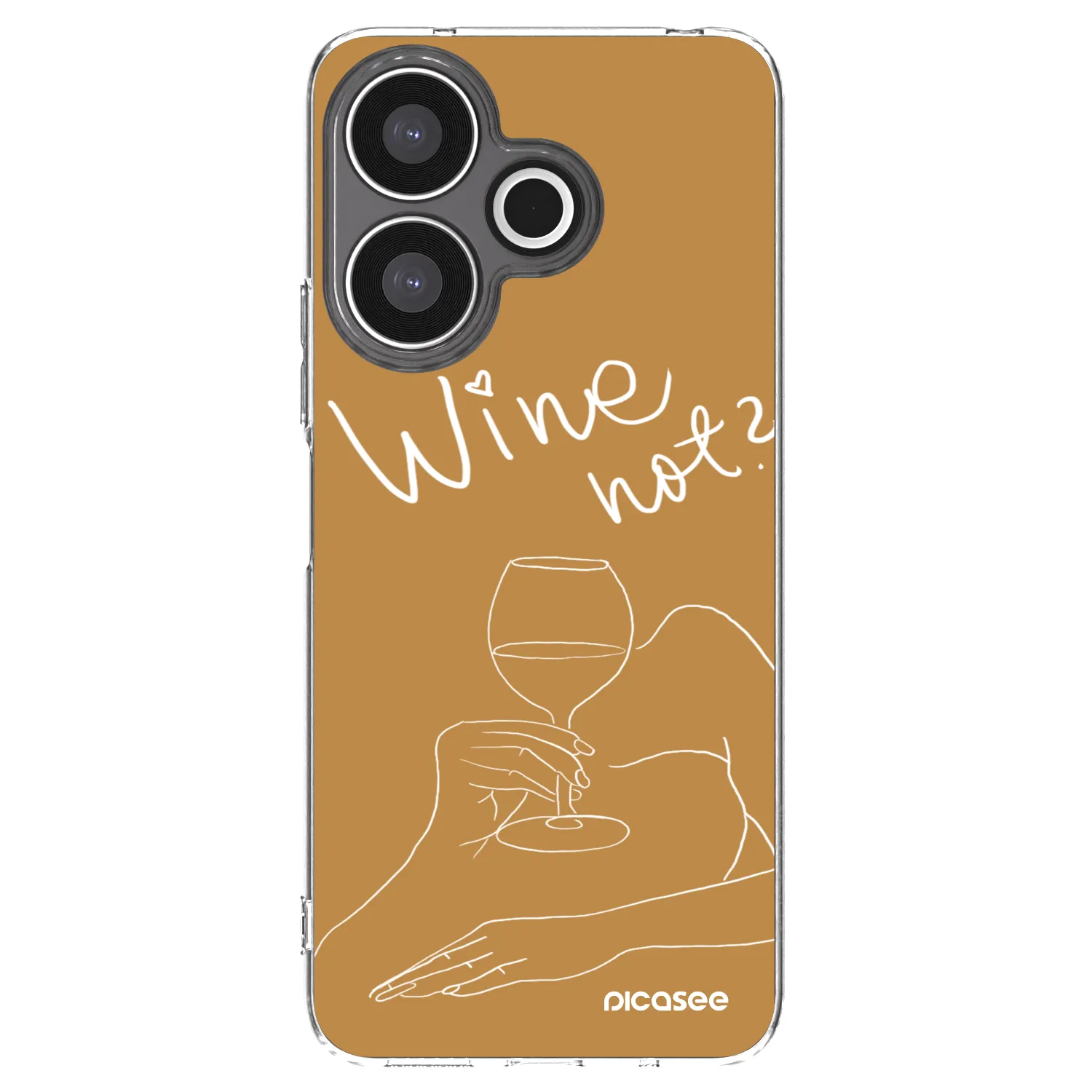 Picasee silikonski prozorni ovitek za Xiaomi Redmi 13 4G - Wine not