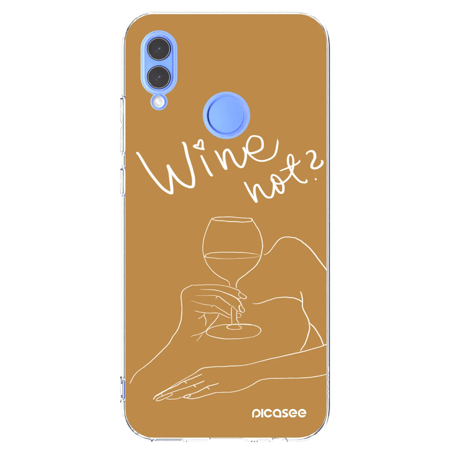 Picasee silikonski prozorni ovitek za Huawei P Smart 2019 - Wine not