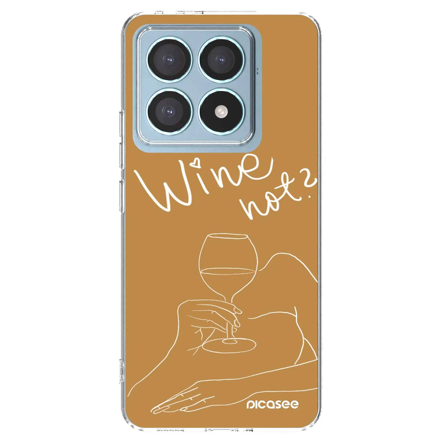 Picasee silikonski prozorni ovitek za Xiaomi 14T Pro - Wine not