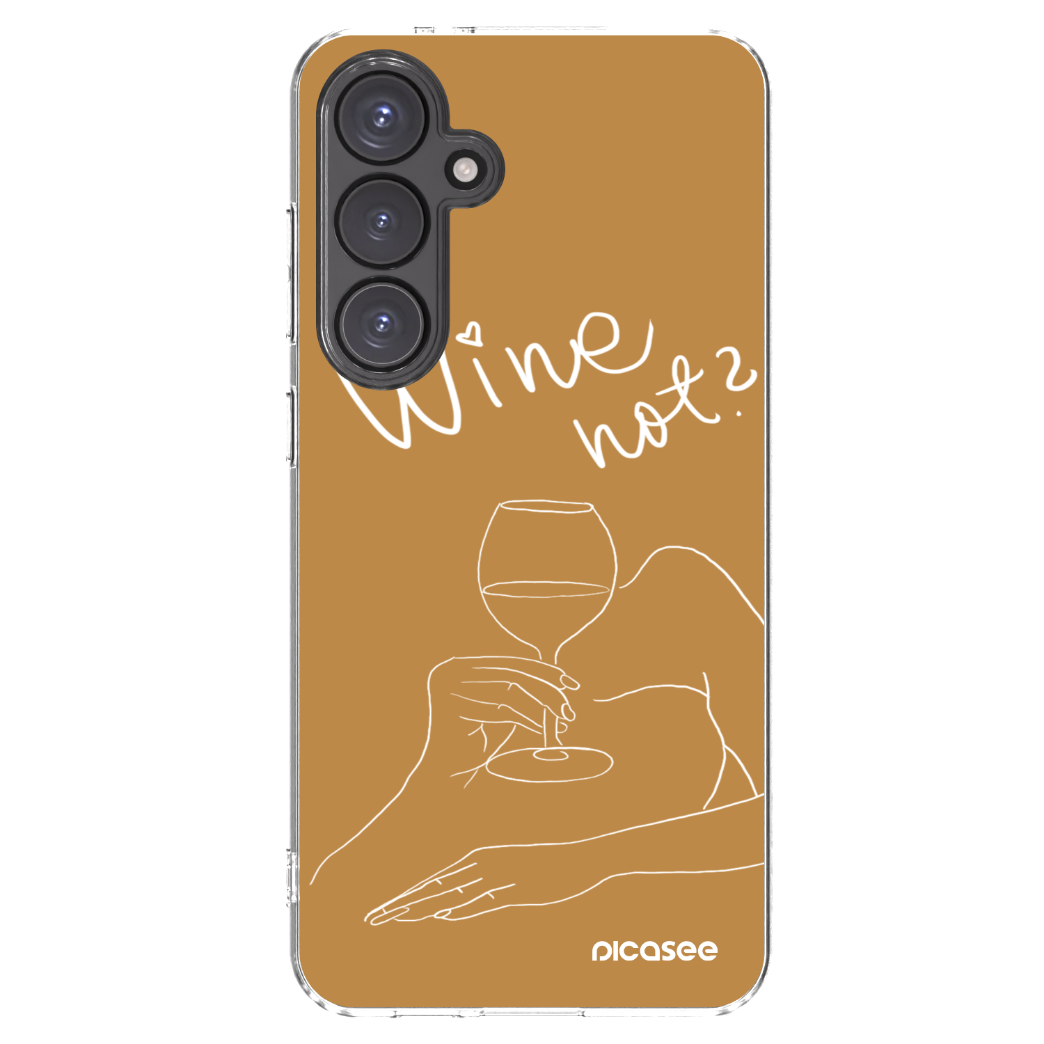 Picasee silikonski prozorni ovitek za Samsung Galaxy S24 FE S721B - Wine not