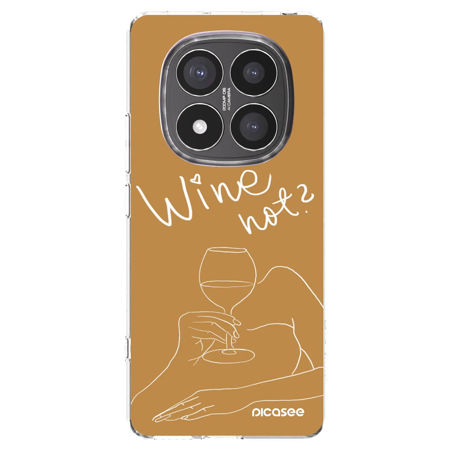 Picasee silikonski prozorni ovitek za Xiaomi Redmi Note 14 Pro+ 5G - Wine not