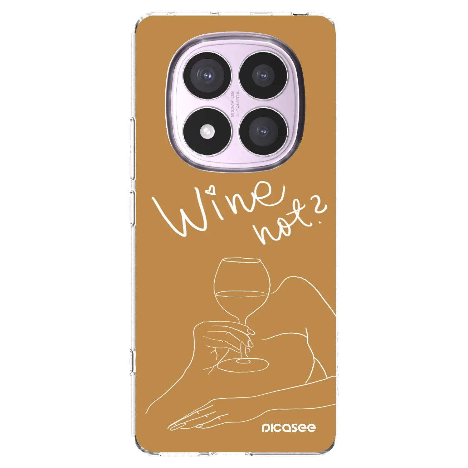 Picasee silikonski prozorni ovitek za Xiaomi Redmi Note 14 Pro 5G - Wine not