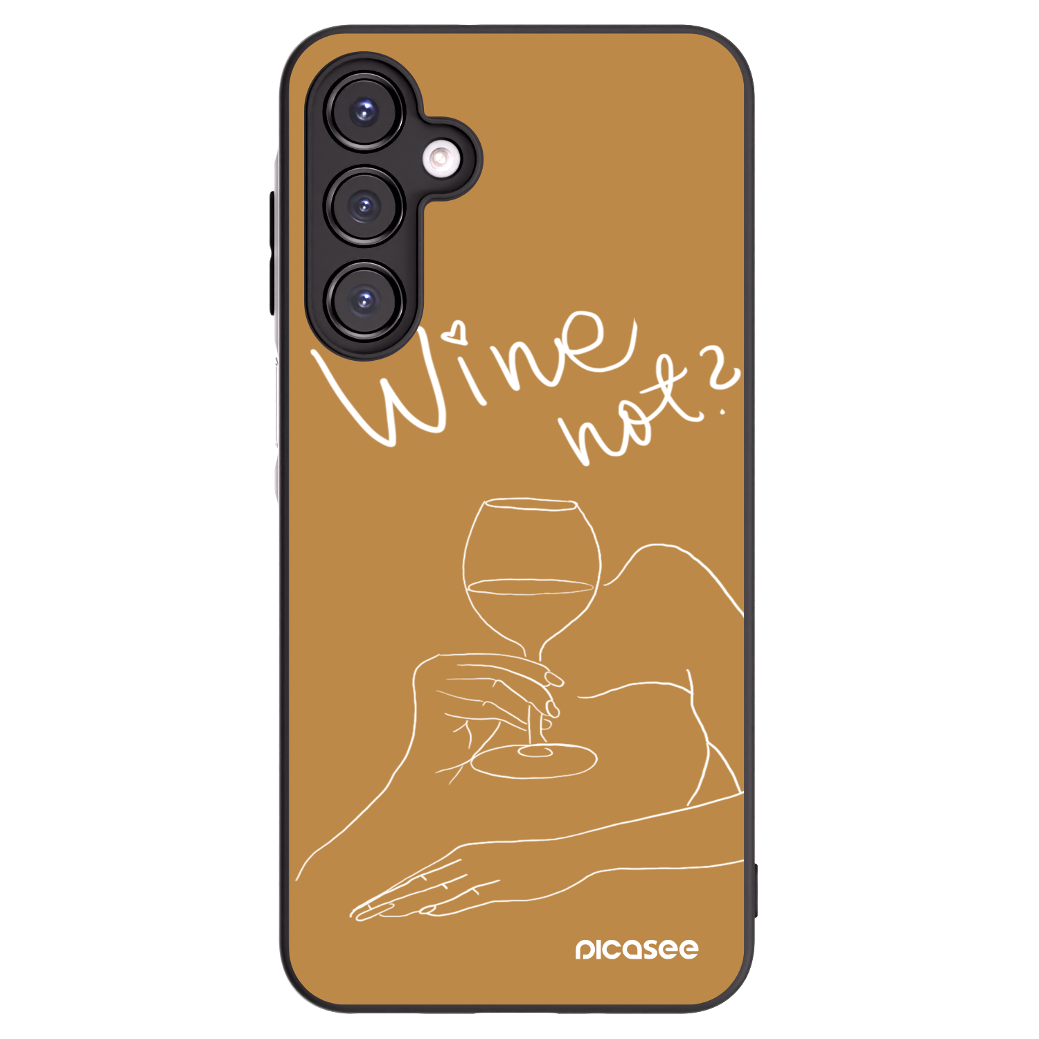 Picasee silikonski črni ovitek za Samsung Galaxy A16 5G - Wine not