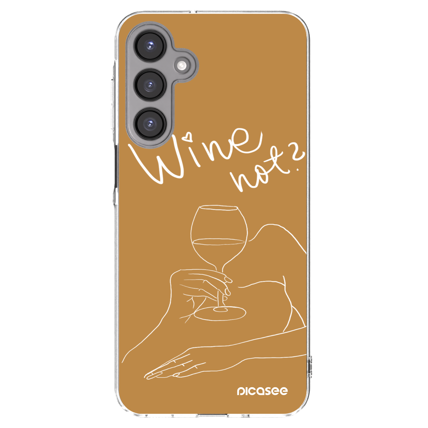 Picasee silikonski prozorni ovitek za Samsung Galaxy A16 5G - Wine not