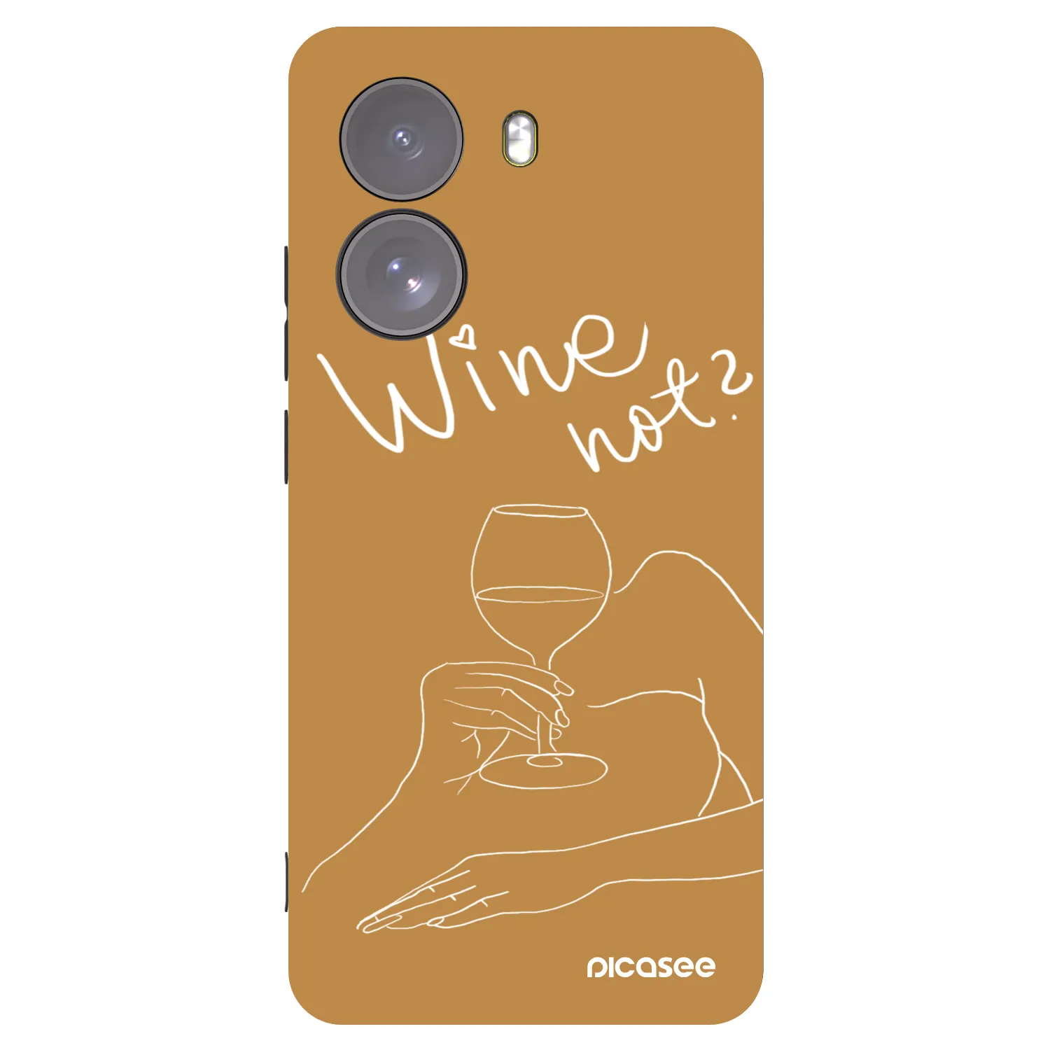 Picasee silikonski črni ovitek za Xiaomi Poco X7 - Wine not