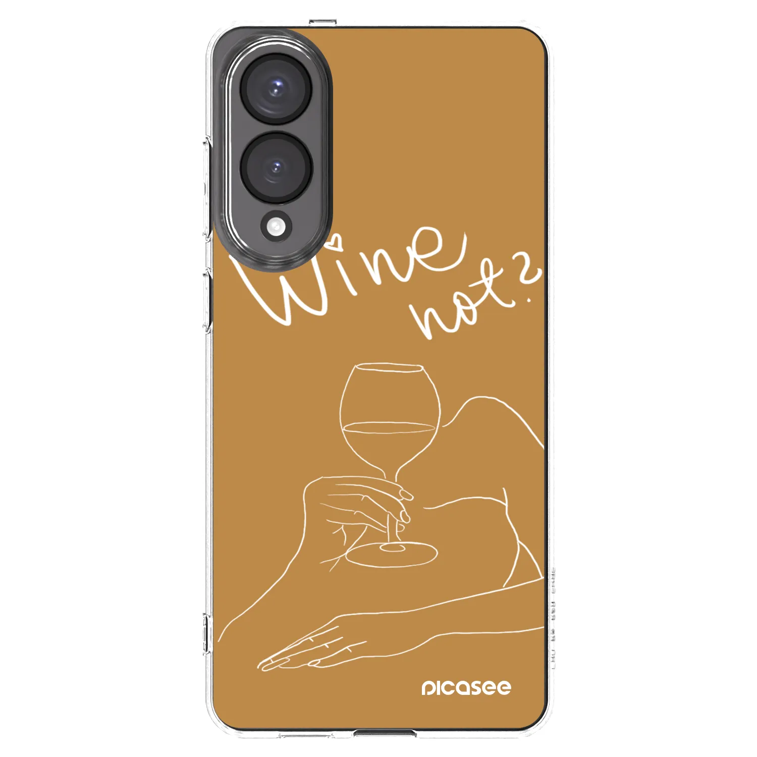 Picasee silikonski prozorni ovitek za Samsung Galaxy S25 Edge 5G - Wine not