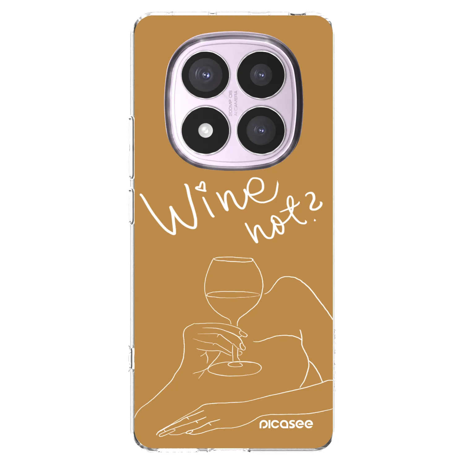 Picasee silikonski prozorni ovitek za Xiaomi Redmi Note 14 Pro 4G - Wine not