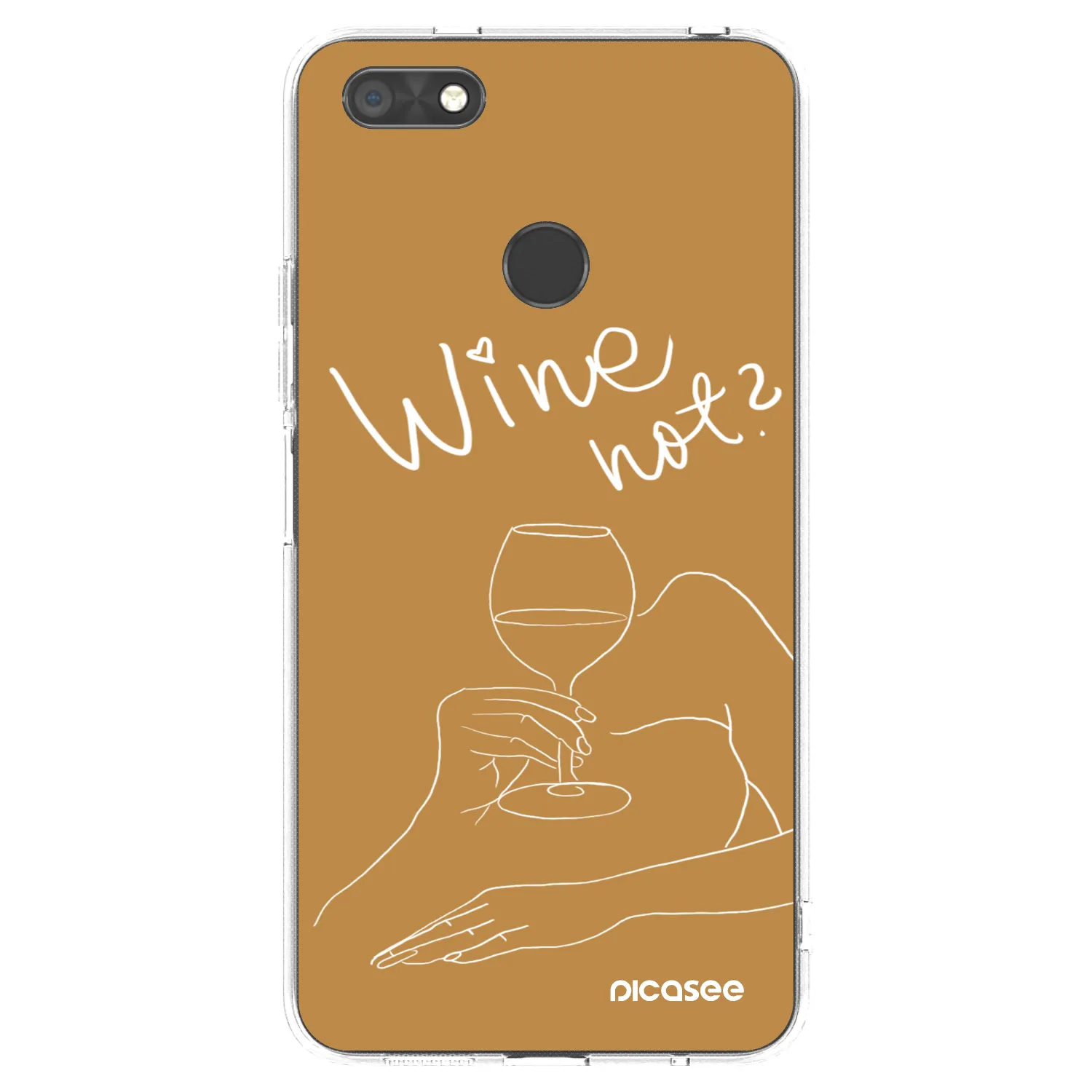 Picasee silikonski prozorni ovitek za Huawei P9 Lite Mini - Wine not