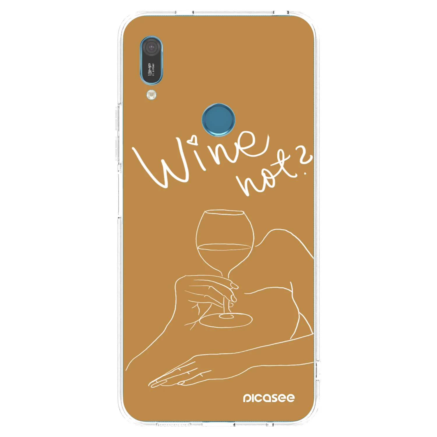 Picasee silikonski prozorni ovitek za Huawei Y6 2019 - Wine not