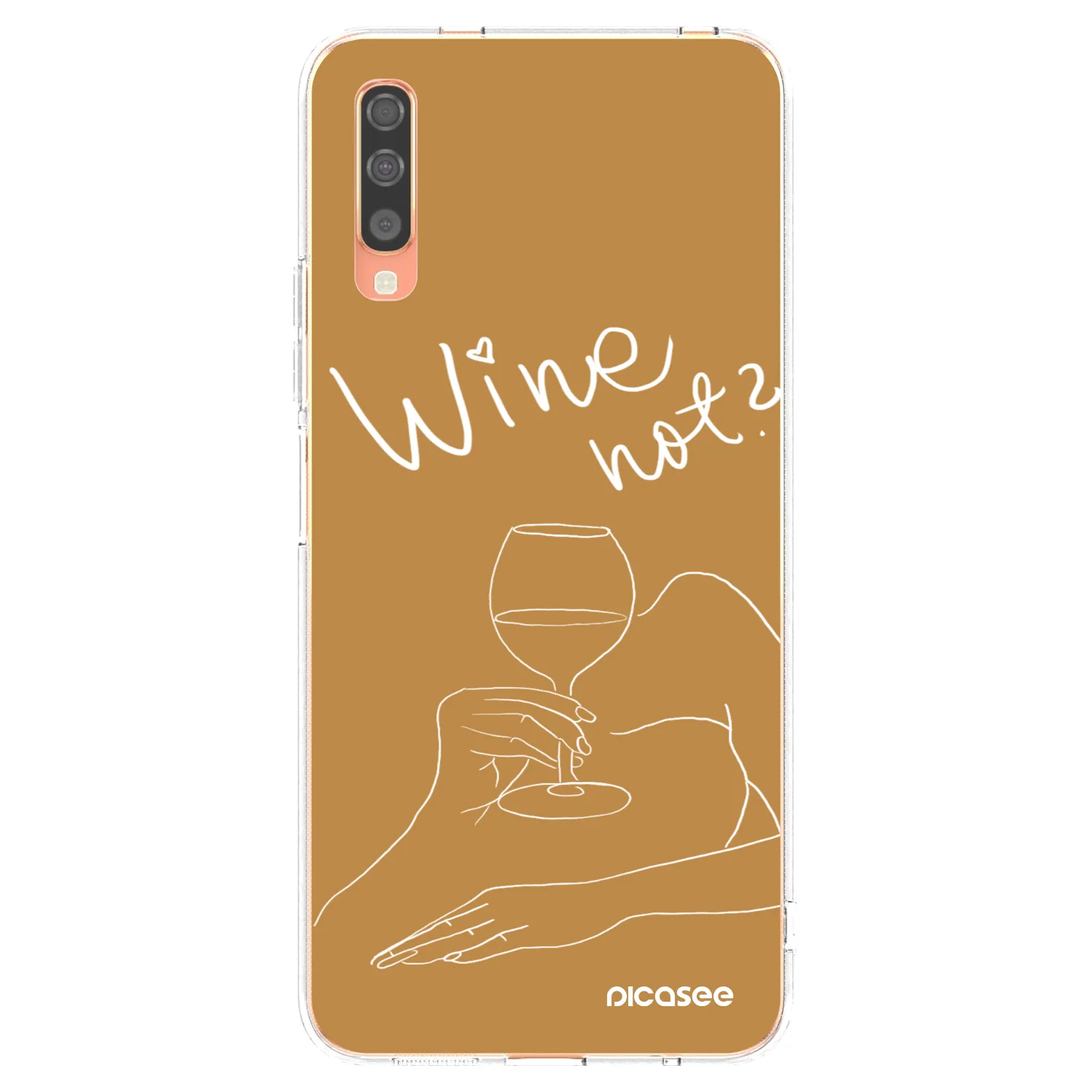 Picasee silikonski prozorni ovitek za Samsung Galaxy A70 A705F - Wine not