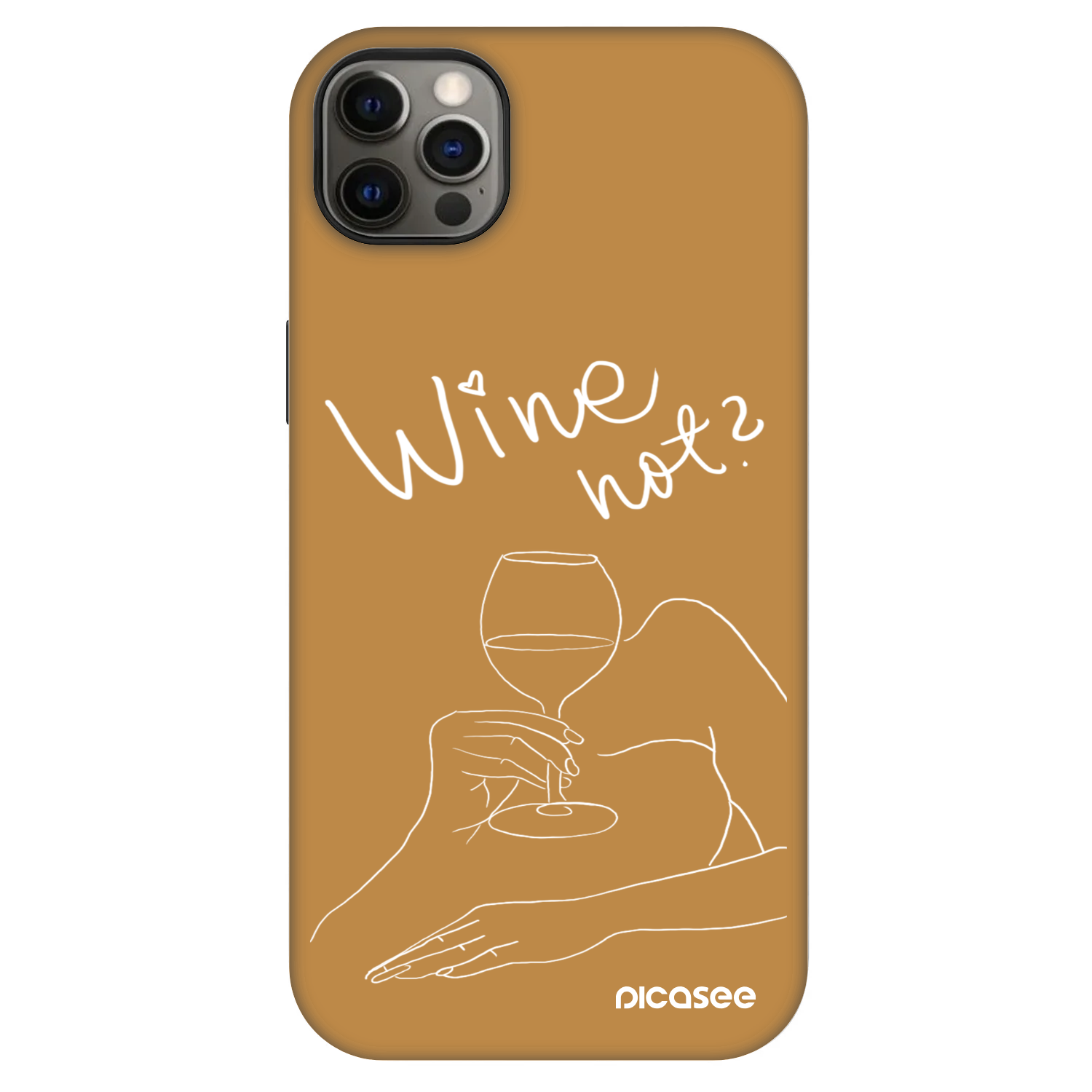 Picasee Fashion Case MagSafe za Apple iPhone 12 Pro Max - Wine not