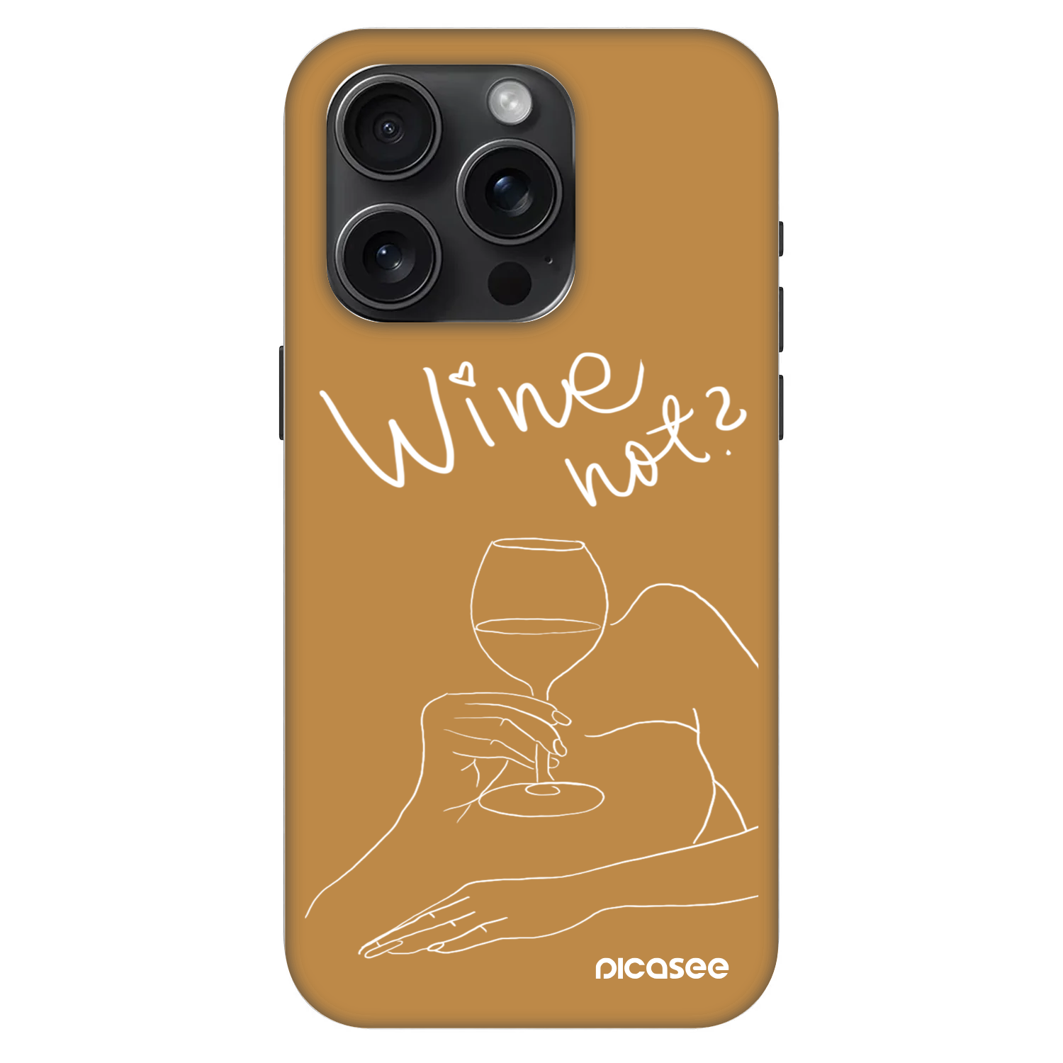 Picasee Fashion Case MagSafe za Apple iPhone 15 Pro - Wine not