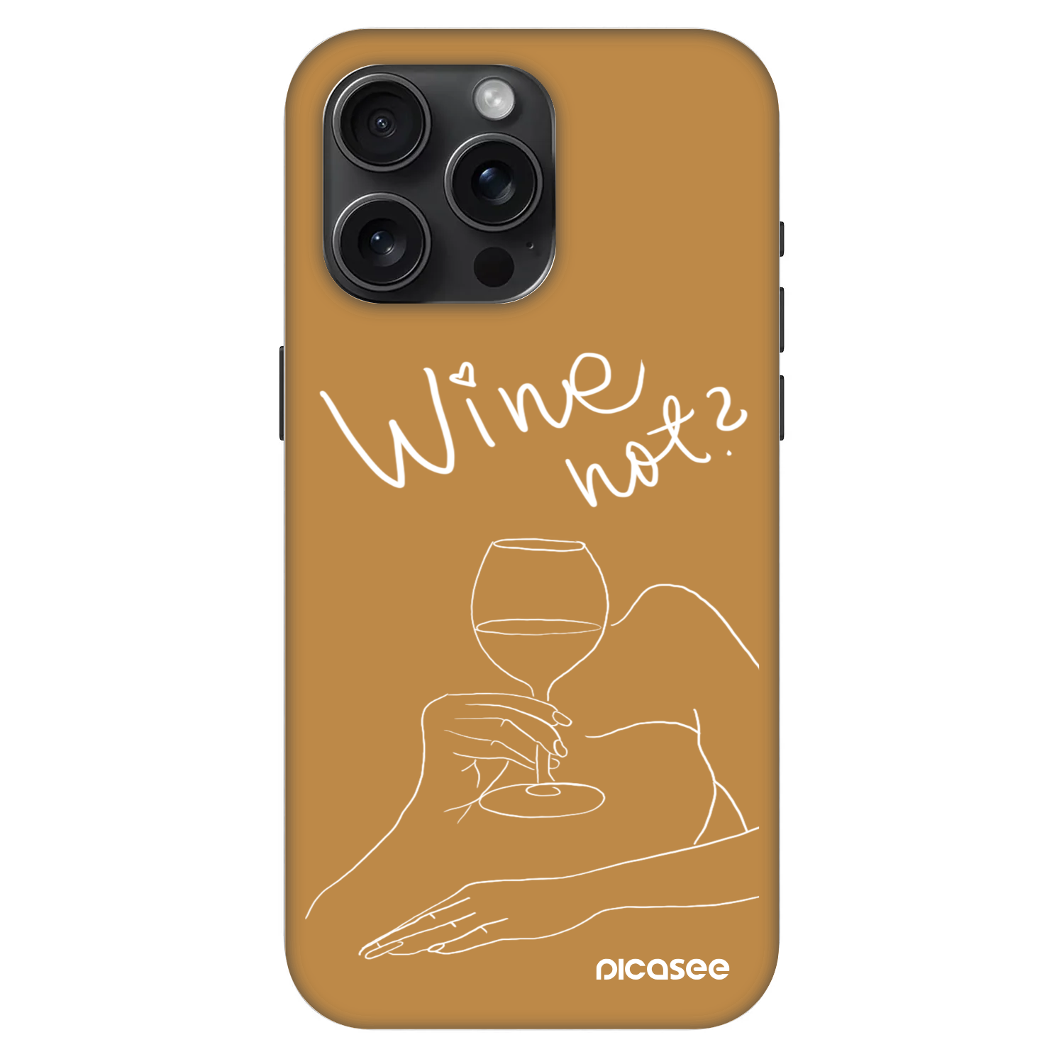 Picasee Fashion Case MagSafe za Apple iPhone 15 Pro Max - Wine not