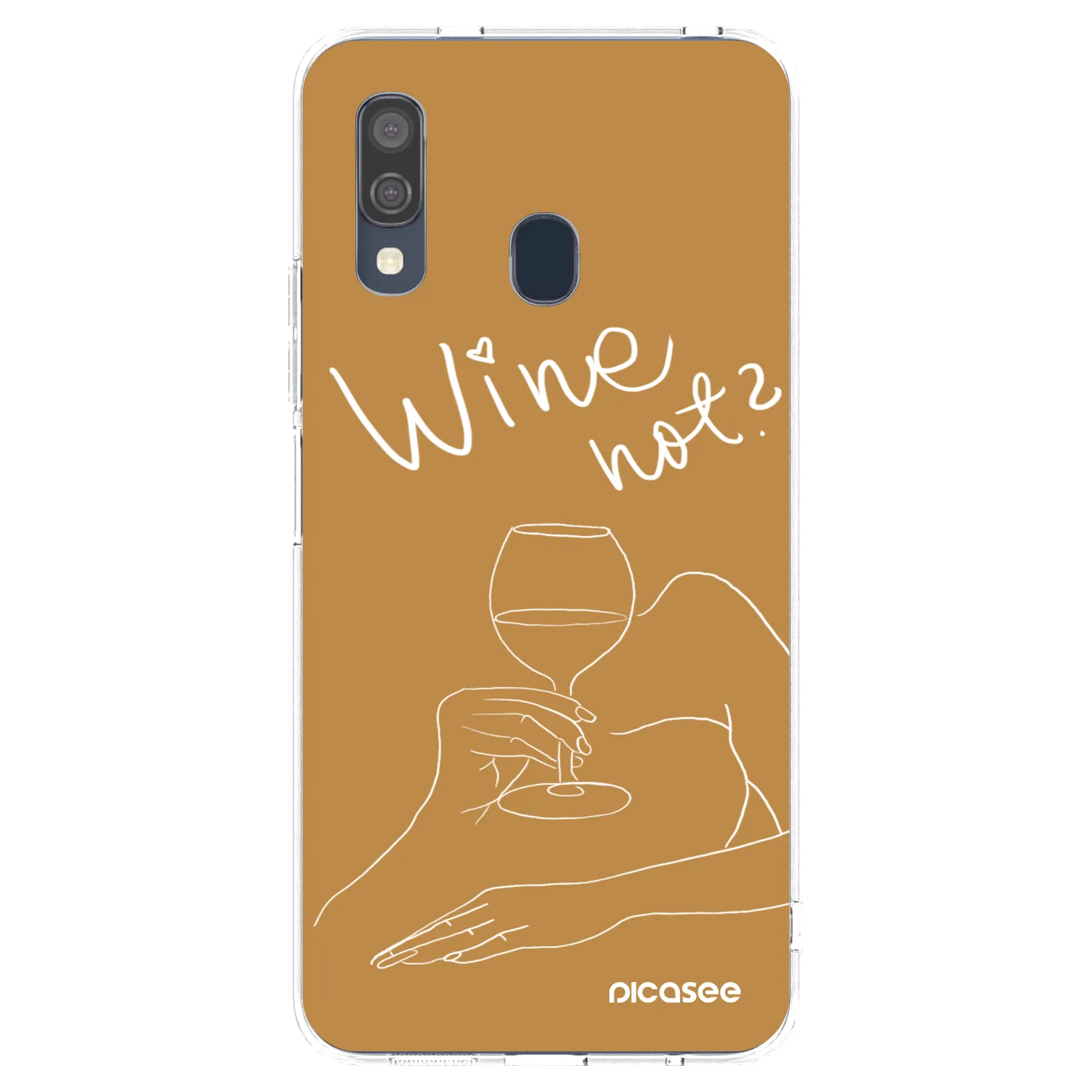 Picasee silikonski prozorni ovitek za Samsung Galaxy A40 A405F - Wine not