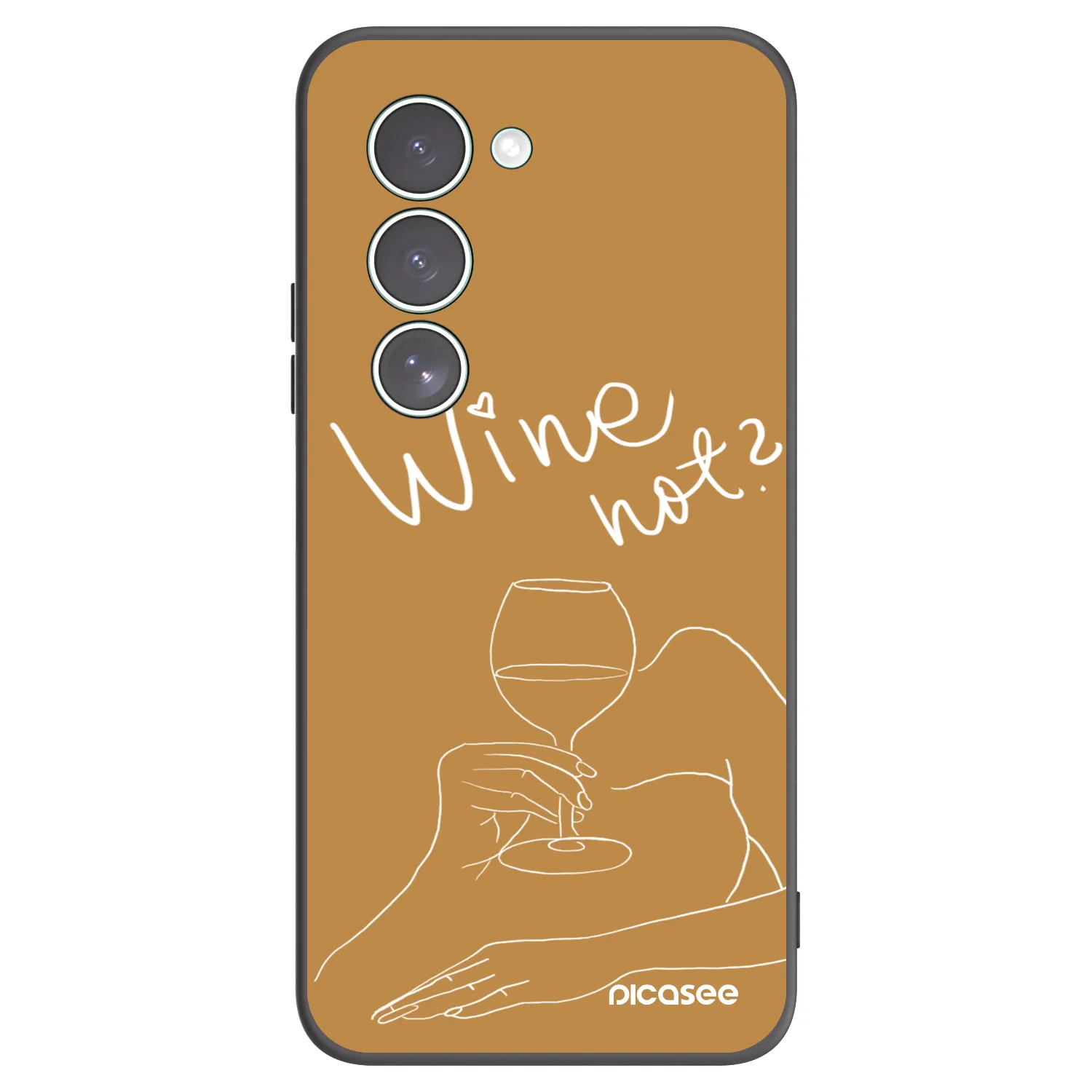 Picasee silikonski črni ovitek za Xiaomi Redmi 15 5G - Wine not