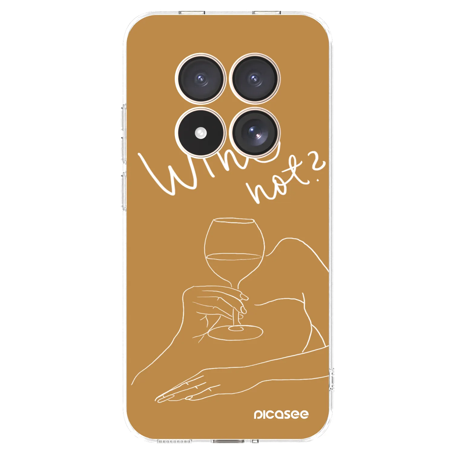 Picasee silikonski prozorni ovitek za Xiaomi Redmi Note 15 Pro 4G - Wine not