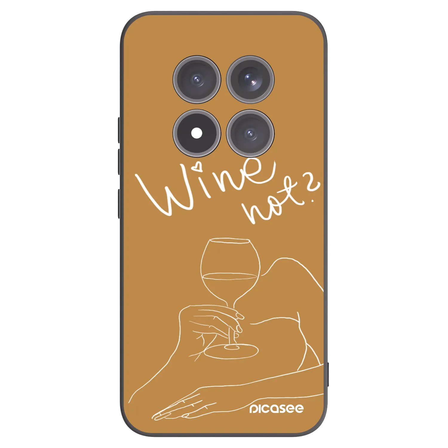 Picasee silikonski črni ovitek za Xiaomi Redmi Note 15 Pro+ - Wine not