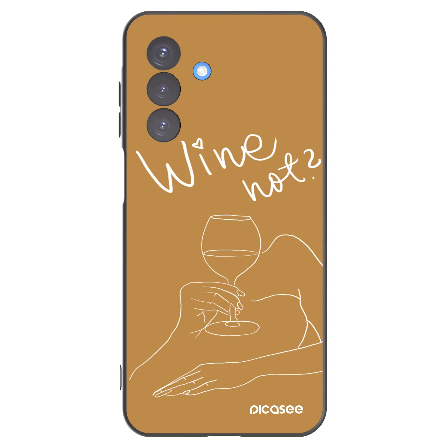 Picasee silikonski črni ovitek za Samsung Galaxy A17 5G - Wine not