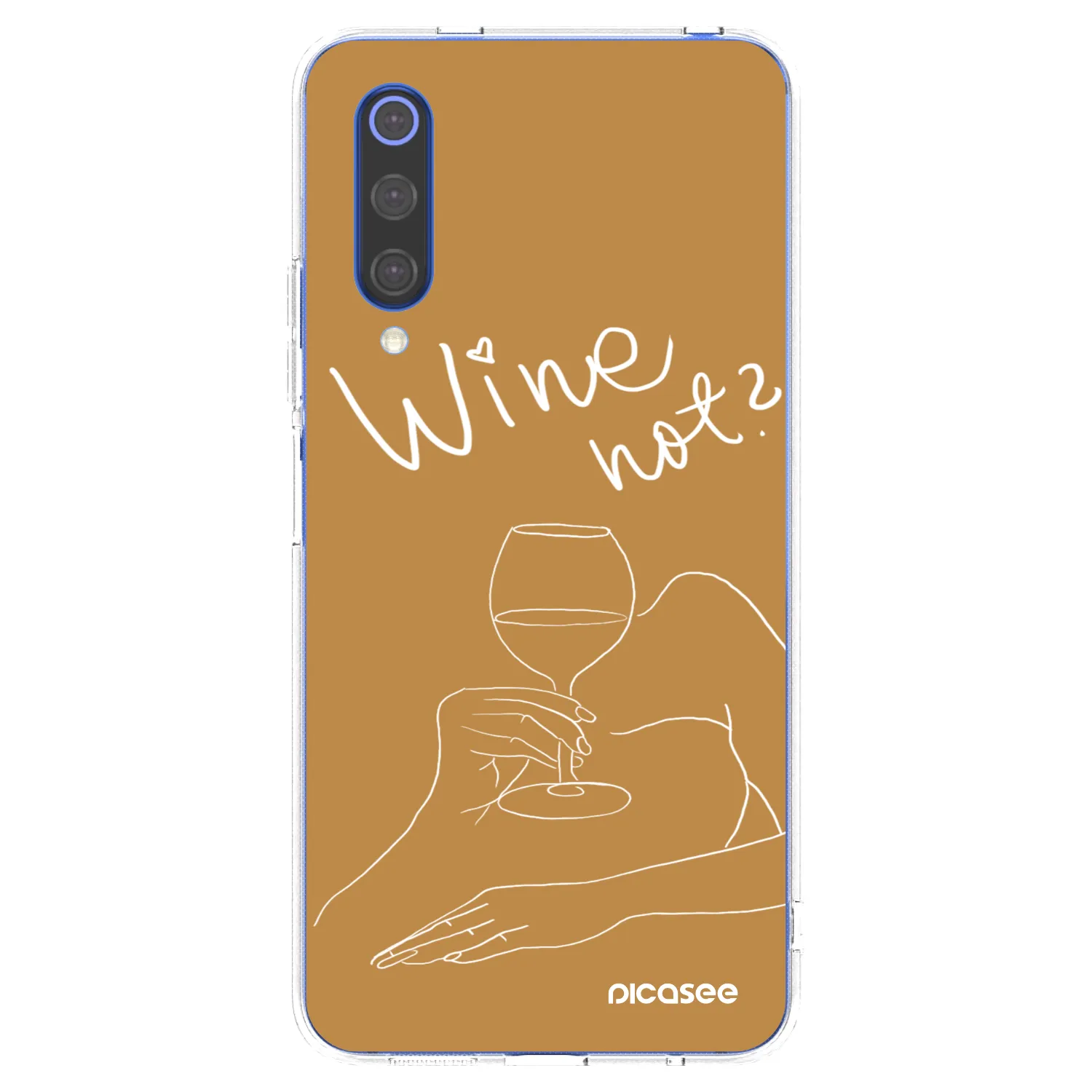 Picasee silikonski prozorni ovitek za Xiaomi Mi 9 SE - Wine not