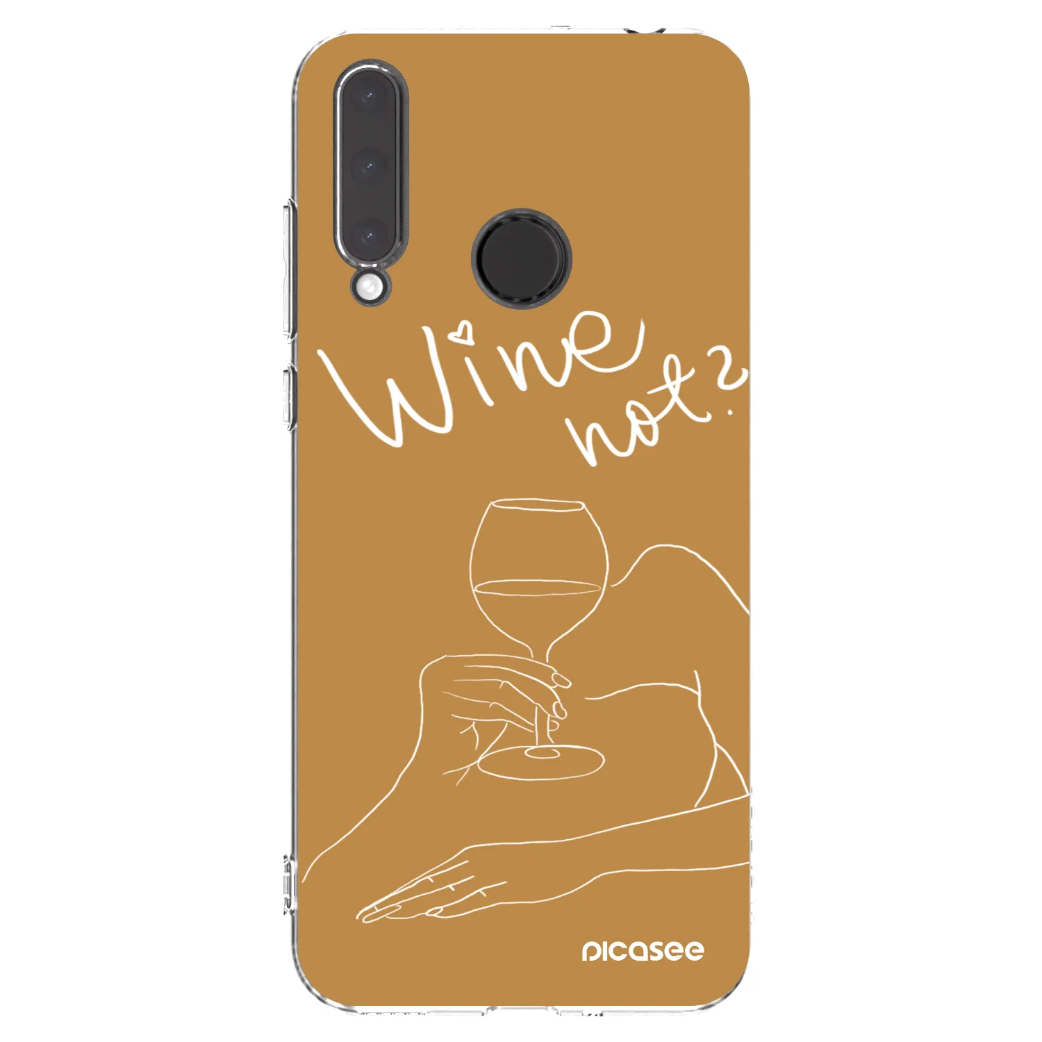 Picasee silikonski prozorni ovitek za Honor 20 Lite - Wine not