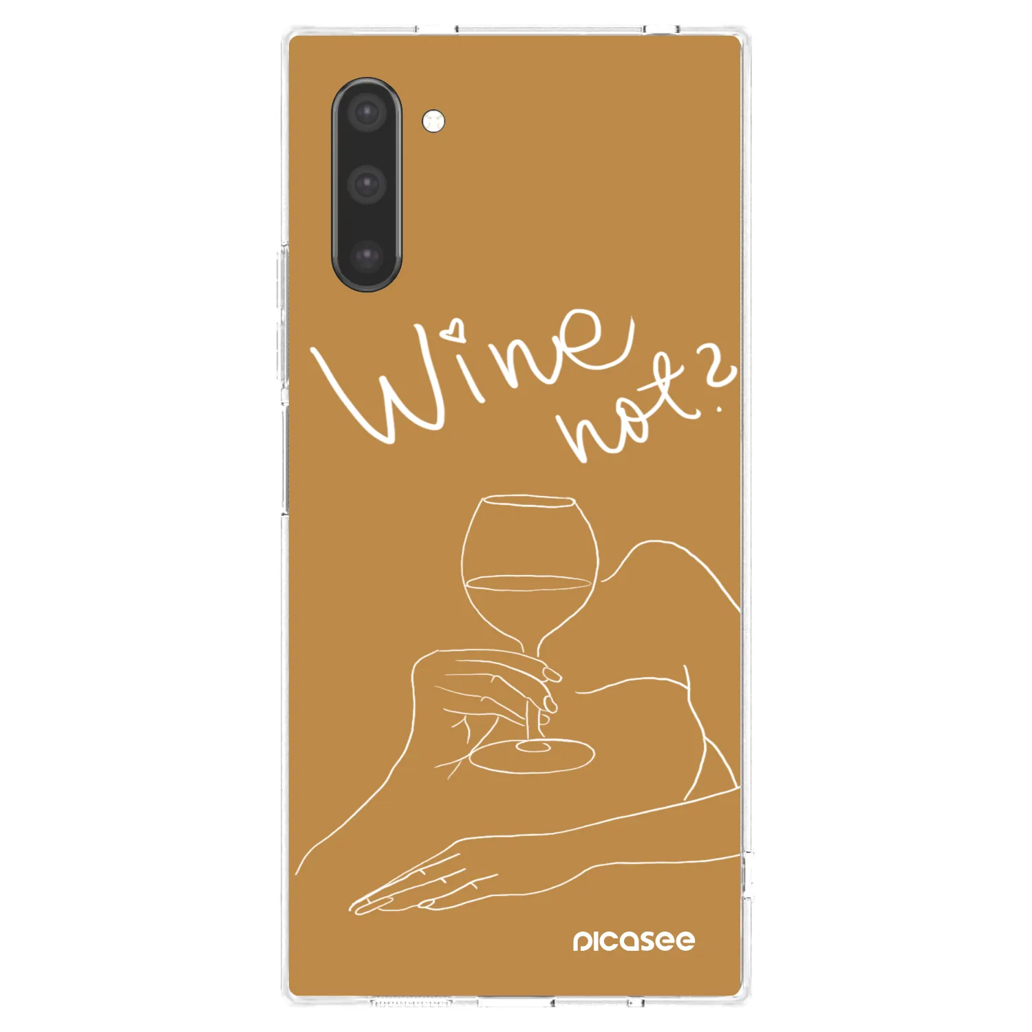 Picasee silikonski prozorni ovitek za Samsung Galaxy Note 10 N970F - Wine not