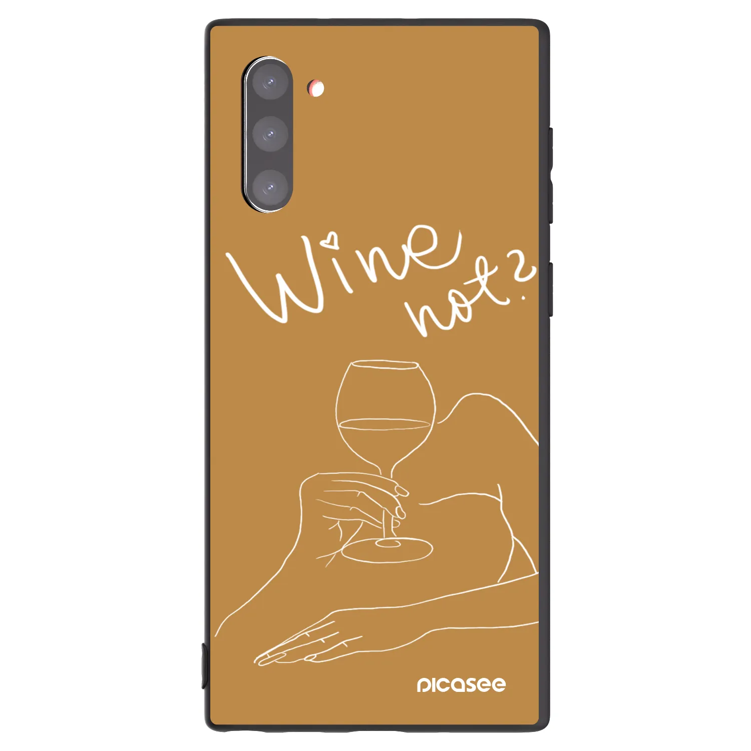 Picasee silikonski črni ovitek za Samsung Galaxy Note 10 N970F - Wine not