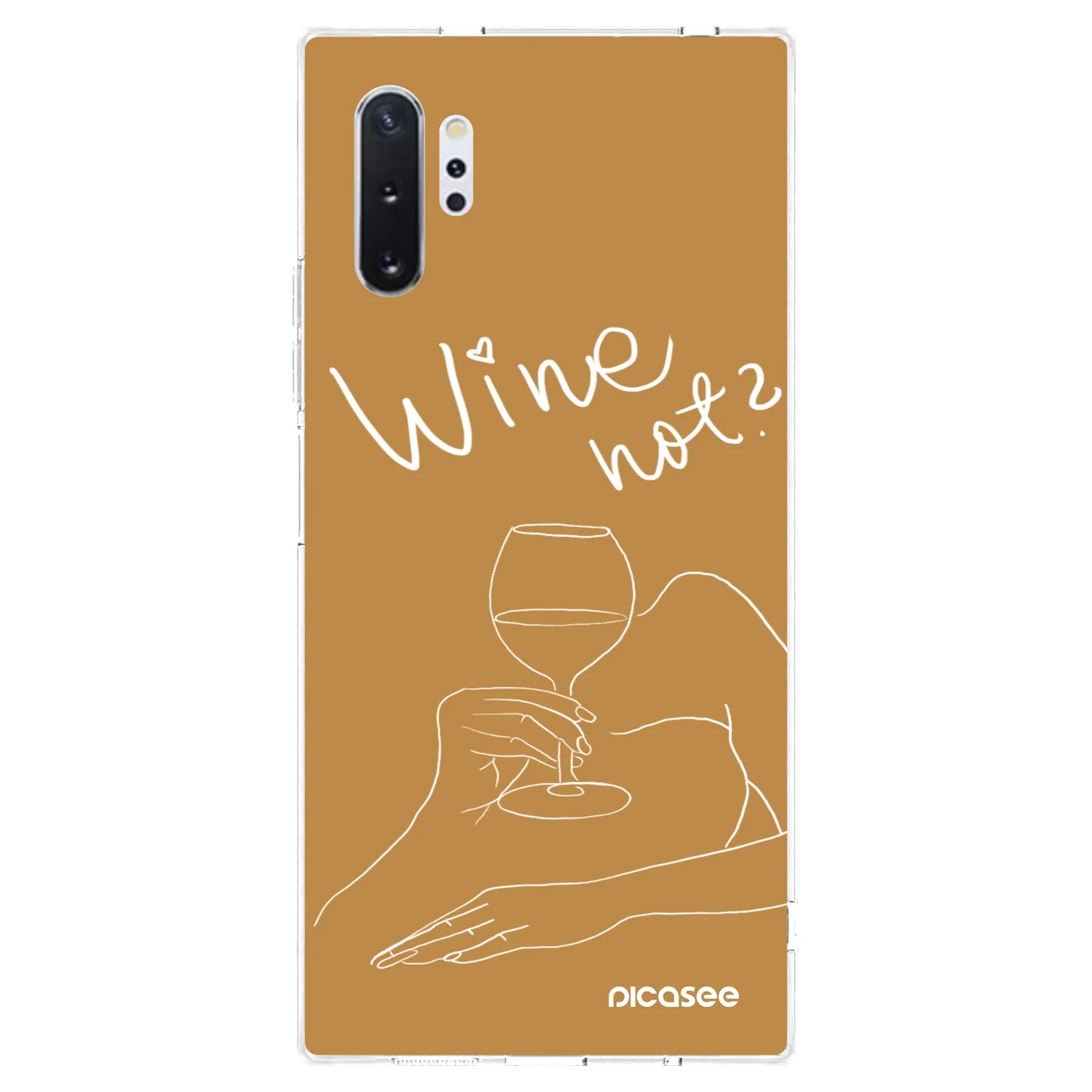 Picasee silikonski prozorni ovitek za Samsung Galaxy Note 10+ N975F - Wine not
