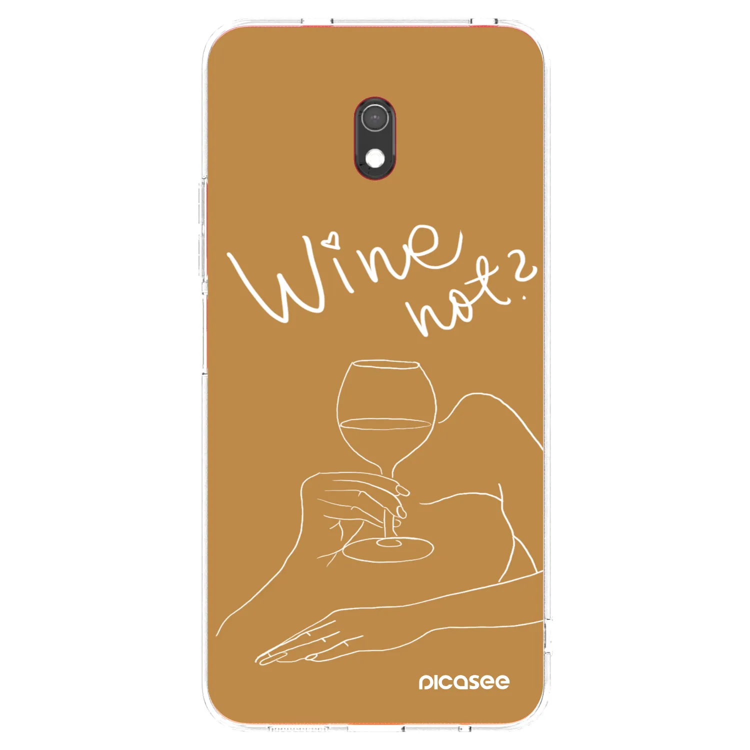 Picasee silikonski prozorni ovitek za Xiaomi Redmi 8A - Wine not