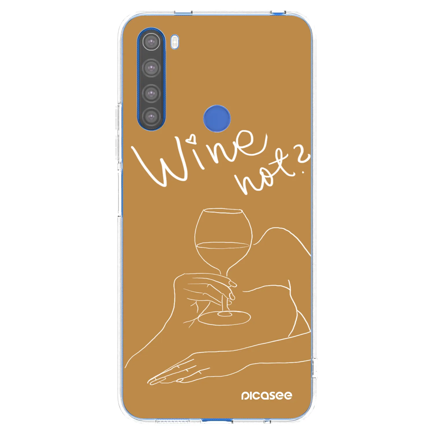 Picasee silikonski prozorni ovitek za Xiaomi Redmi Note 8T - Wine not