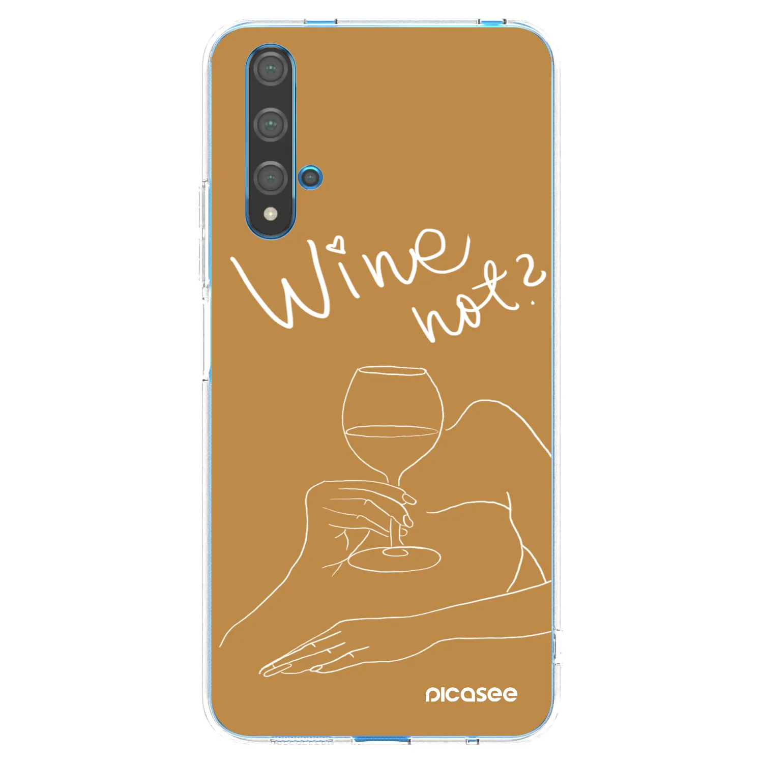 Picasee silikonski prozorni ovitek za Huawei Nova 5T - Wine not
