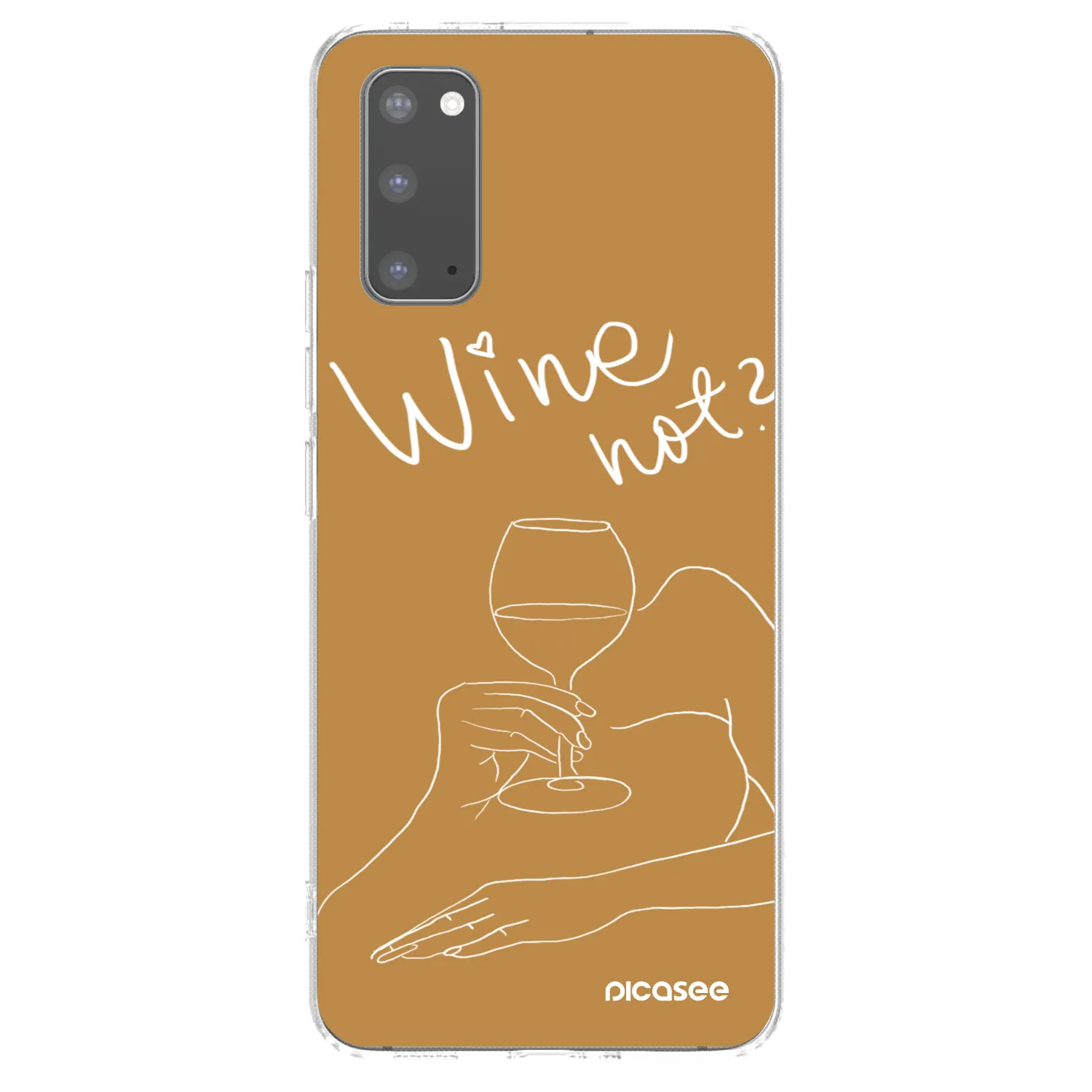 Picasee silikonski prozorni ovitek za Samsung Galaxy S20 G980F - Wine not
