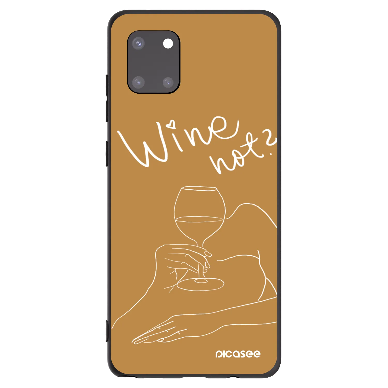 Picasee silikonski črni ovitek za Samsung Galaxy Note 10 Lite N770F - Wine not