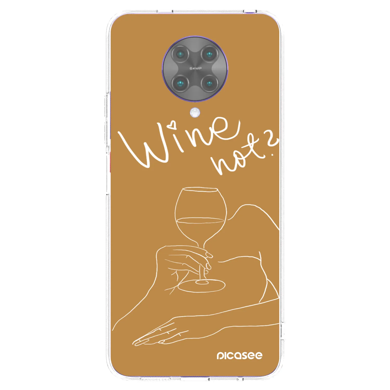 Picasee silikonski prozorni ovitek za Xiaomi Poco F2 Pro - Wine not
