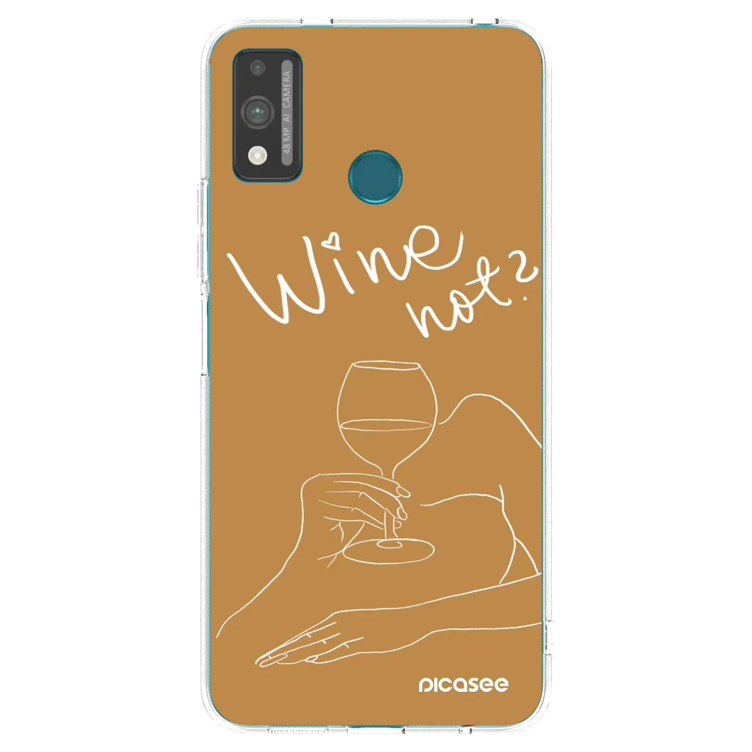 Picasee silikonski prozorni ovitek za Honor 9X Lite - Wine not
