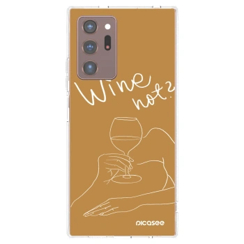 Picasee silikonski prozorni ovitek za Samsung Galaxy Note 20 Ultra - Wine not