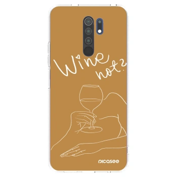 Picasee silikonski prozorni ovitek za Xiaomi Redmi 9 - Wine not