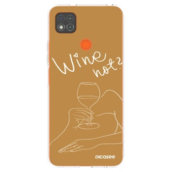 Picasee silikonski prozorni ovitek za Xiaomi Redmi 9C - Wine not