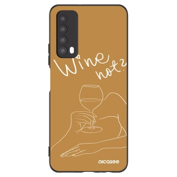Picasee silikonski črni ovitek za Huawei P Smart 2021 - Wine not