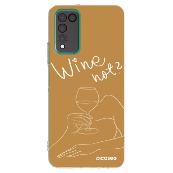 Picasee silikonski prozorni ovitek za Honor 10X Lite - Wine not