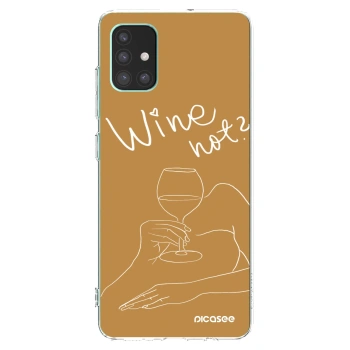 Picasee silikonski prozorni ovitek za Samsung Galaxy M51 M515F - Wine not