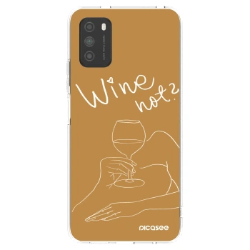 Picasee silikonski prozorni ovitek za Xiaomi Poco M3 - Wine not