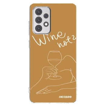 Picasee silikonski prozorni ovitek za Samsung Galaxy A52 5G A525F - Wine not