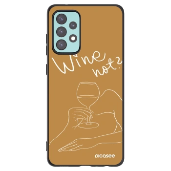 Picasee silikonski črni ovitek za Samsung Galaxy A72 A725F - Wine not