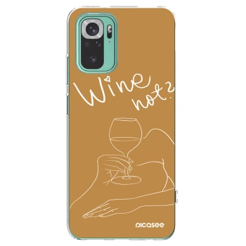 Picasee silikonski prozorni ovitek za Xiaomi Redmi Note 10 Pro - Wine not