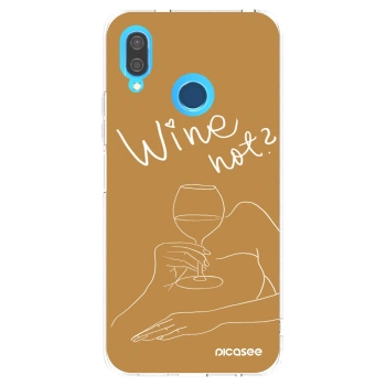 Picasee silikonski prozorni ovitek za Huawei P20 Lite - Wine not