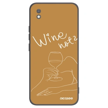 Picasee silikonski črni ovitek za Xiaomi Redmi 9AT - Wine not