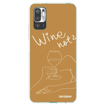 Picasee silikonski prozorni ovitek za Xiaomi Redmi Note 10 5G - Wine not